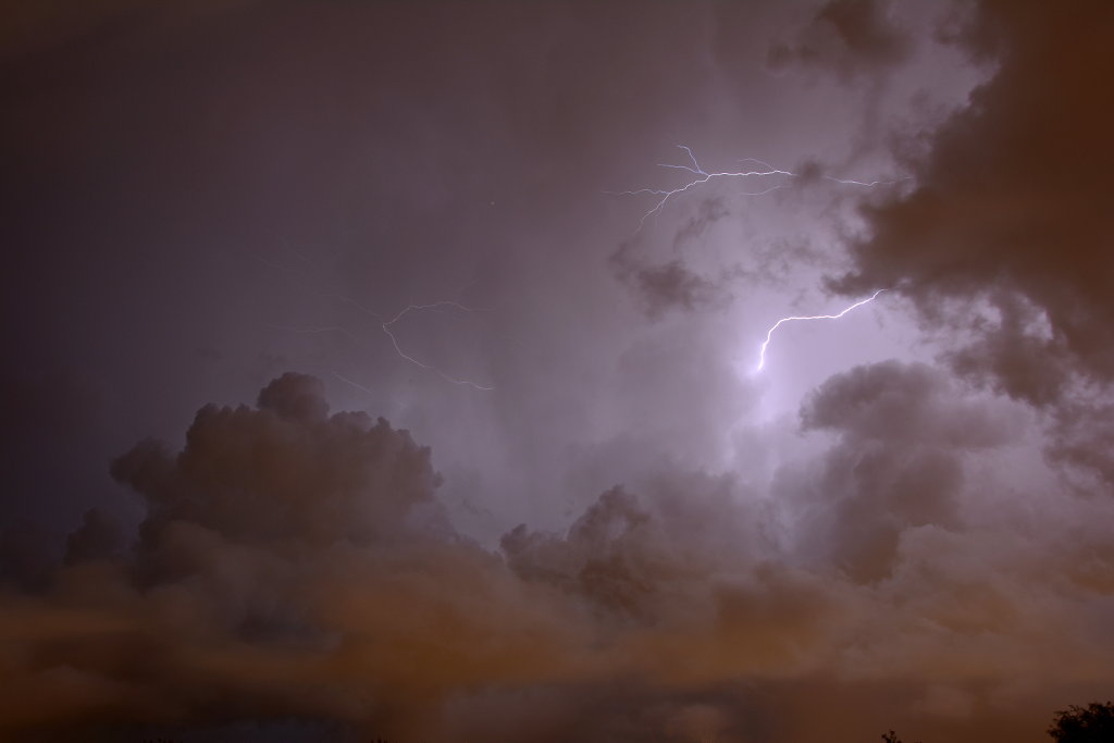 Ligthning and thunder over Mölndal. Photo: Sanjin Đumišić.