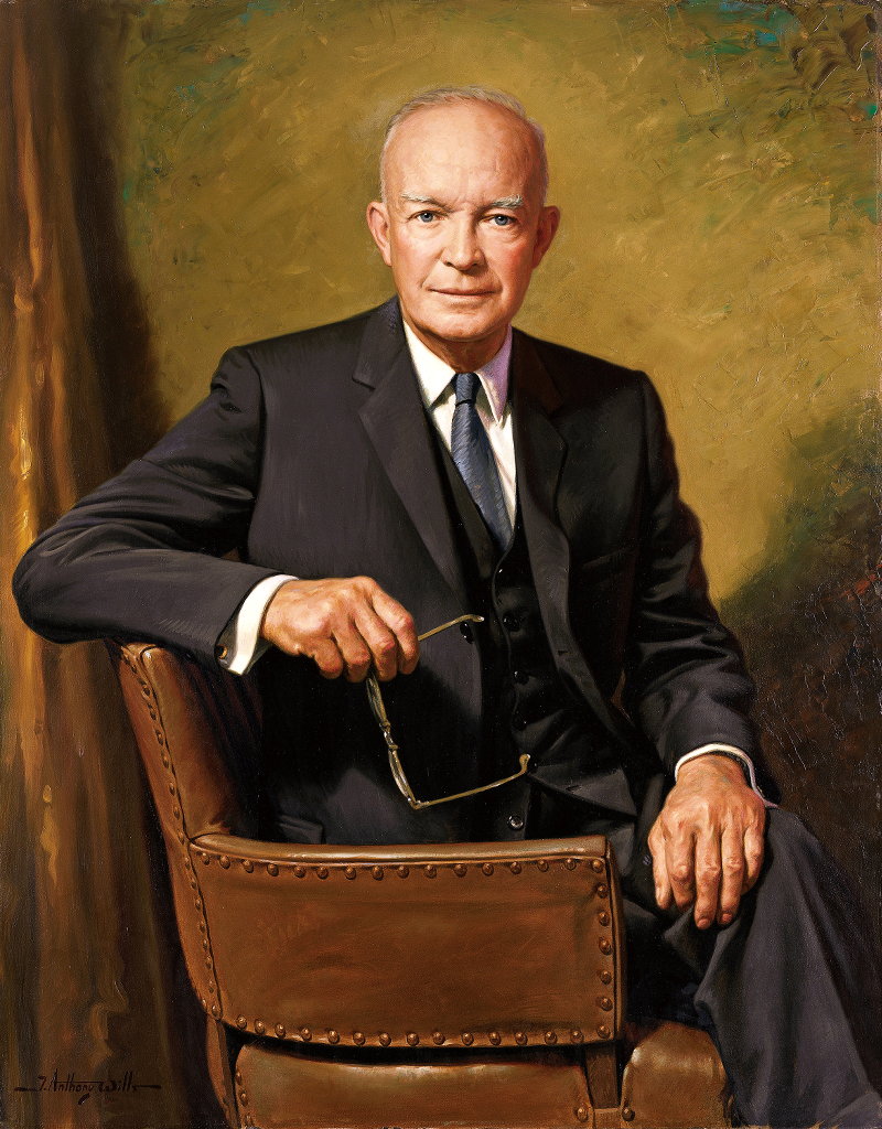 Dwight D. Eisenhower. Official presidential portrait.