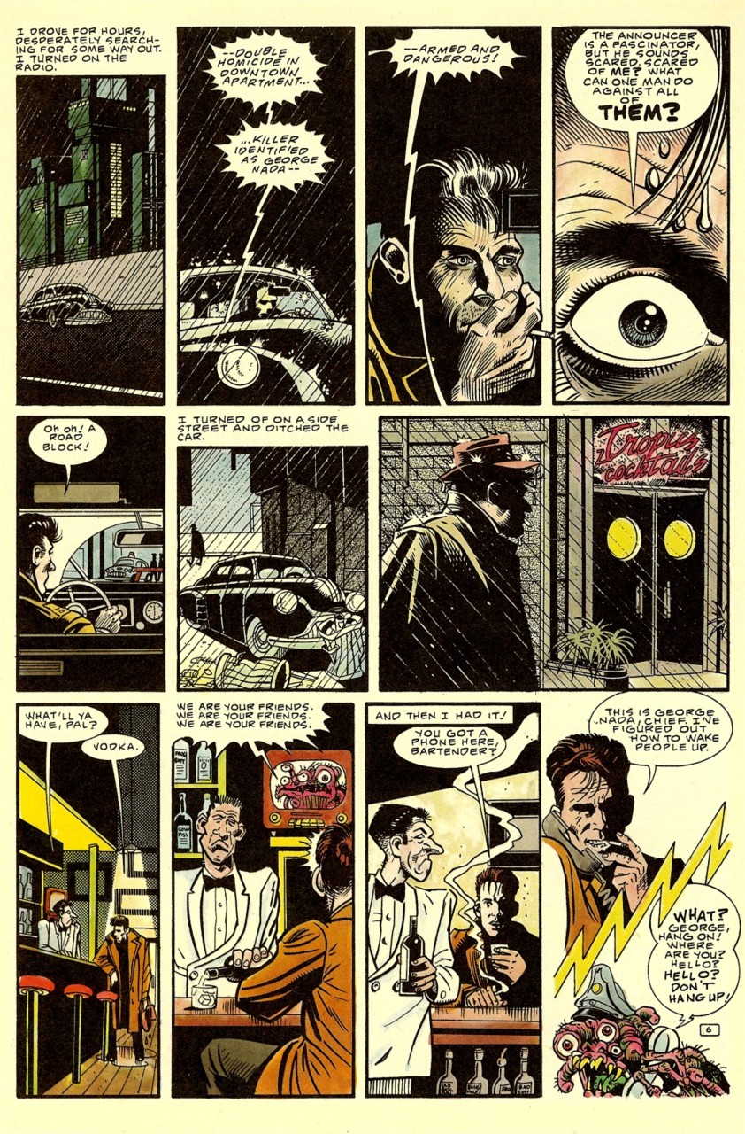 'Nada' comic Ray Nelson and Bill Wray page 5.