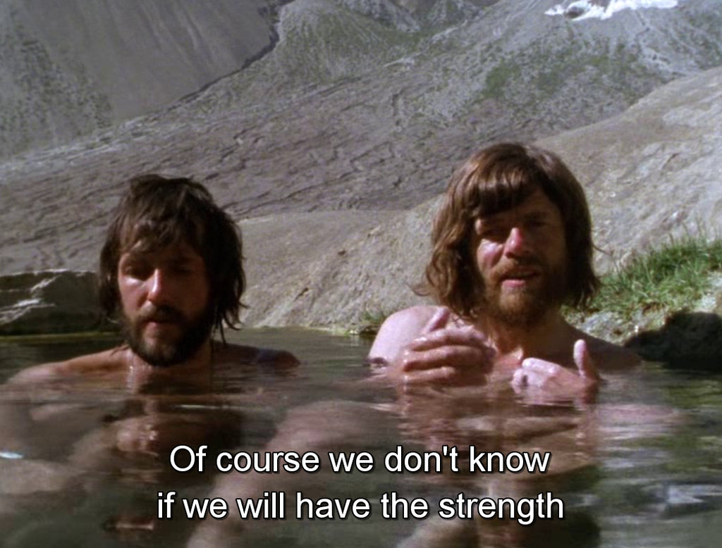 Reinhold Messner & Hans Kammerlander in Werner Herzog's cinematic world.
