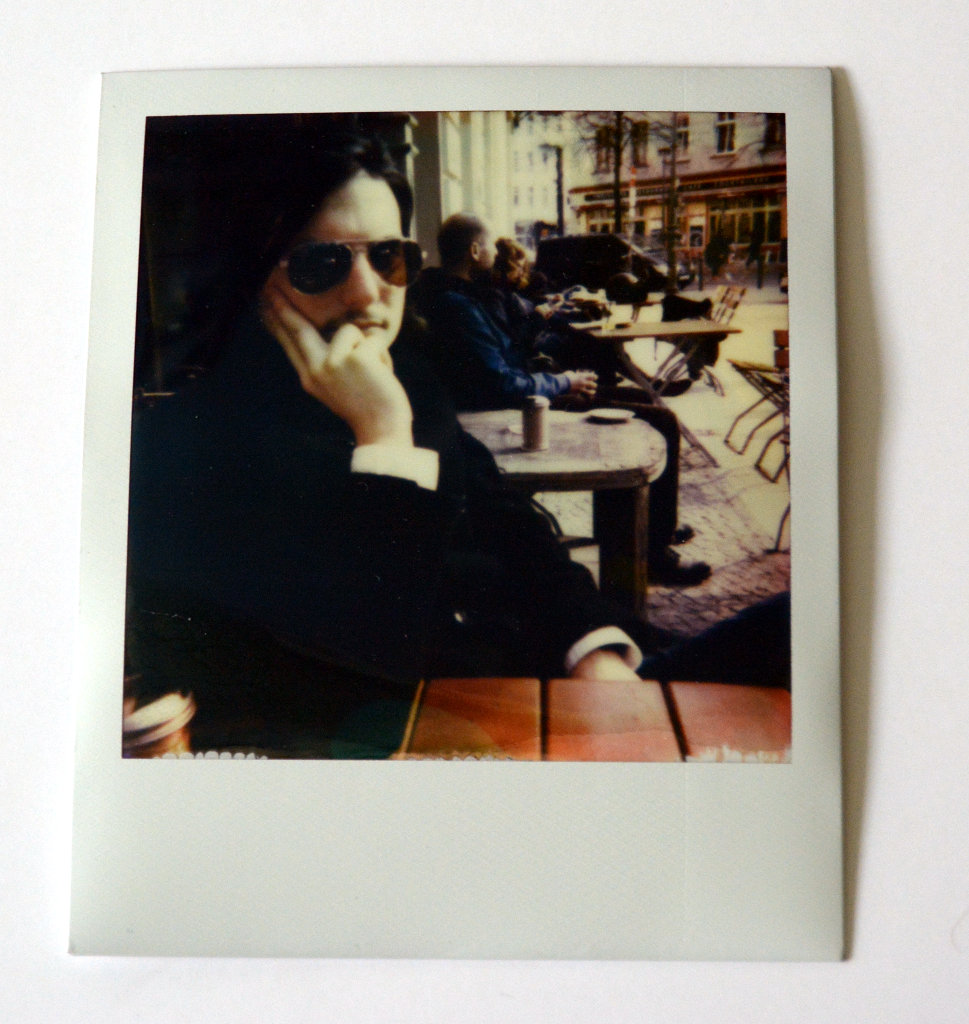 Sanjin in a Berlin cafe. Photo: Lisa Sinclair.