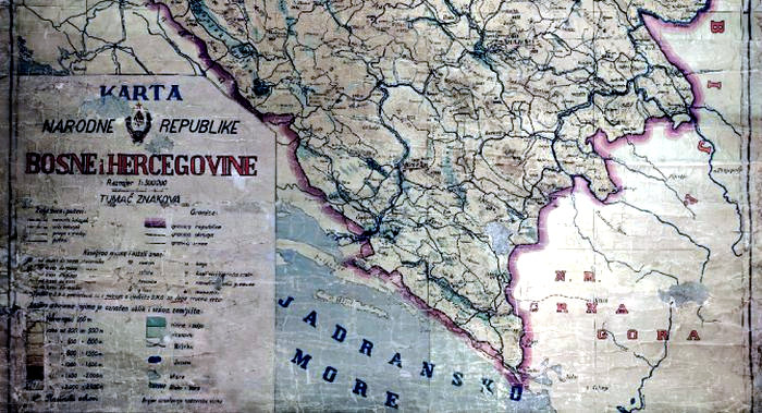 Bosnia & Herzegovina, Sutorina map.