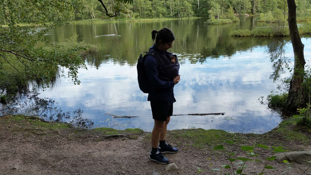 Sanjin with Florens in Änggårdsbergen.