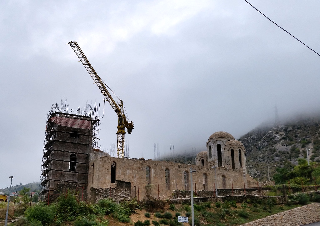 Reconstruction of Orthodox church in Mostar. Photo: Sanjin Đumišić.