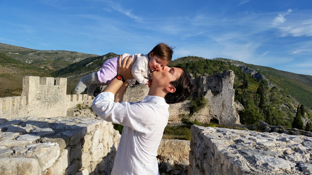 Sanjin and Florens on Old Blagaj Fort, Stjepan Grad. Photo: Lisa Sinclair.