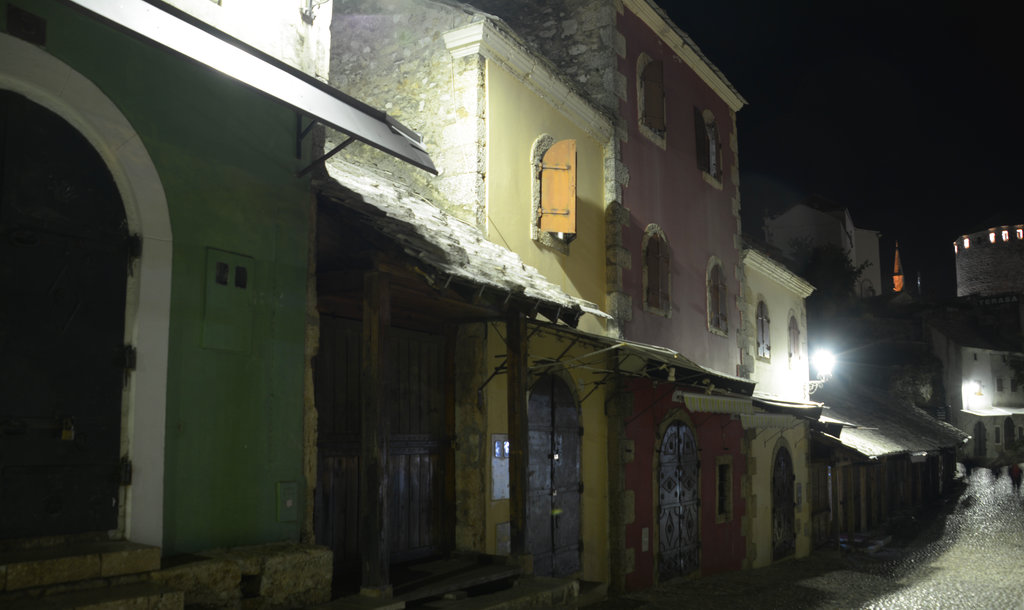 Old Bridge, Stari Most, at nighttime. Photo: Sanjin Đumišić.