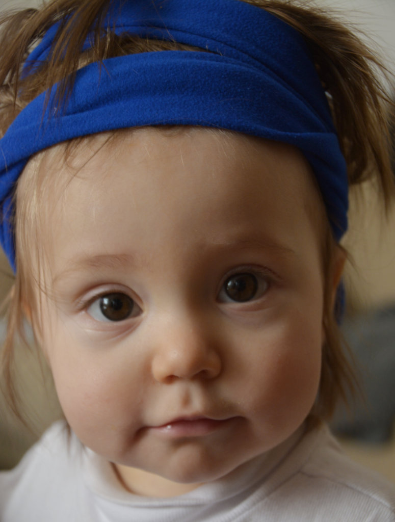 Hair, bandana on baby Florens. Photo: Sanjin Đumišić.