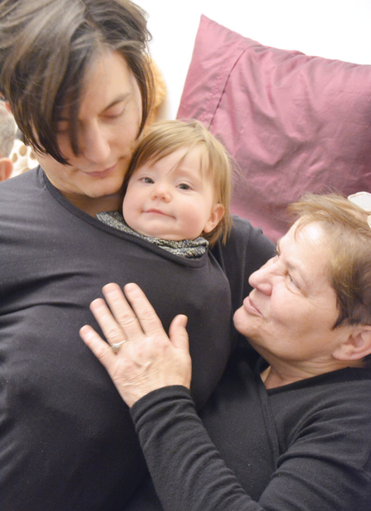 Three generations. Photo: Lisa Sinclair.