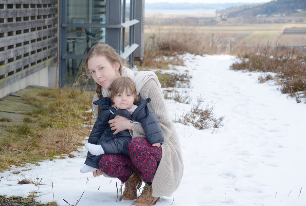 Lisa with Florens at Fjärås Bräcka in March. Photo: Sanjin Đumišić.