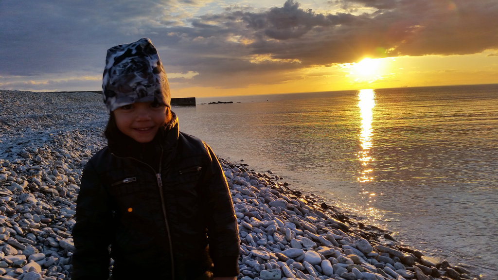 Bianca at Öland sunsent. Photo: Sanjin Đumišić.