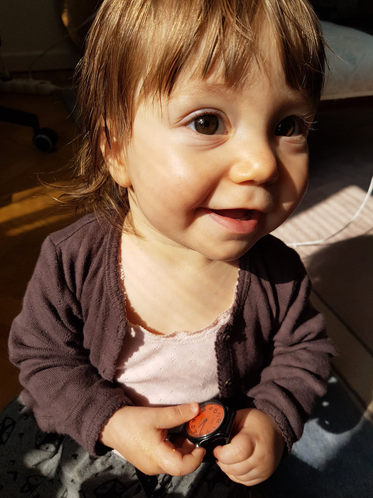 Baby Florens with a Casio watch. Photo: Sanjin Đumišić.