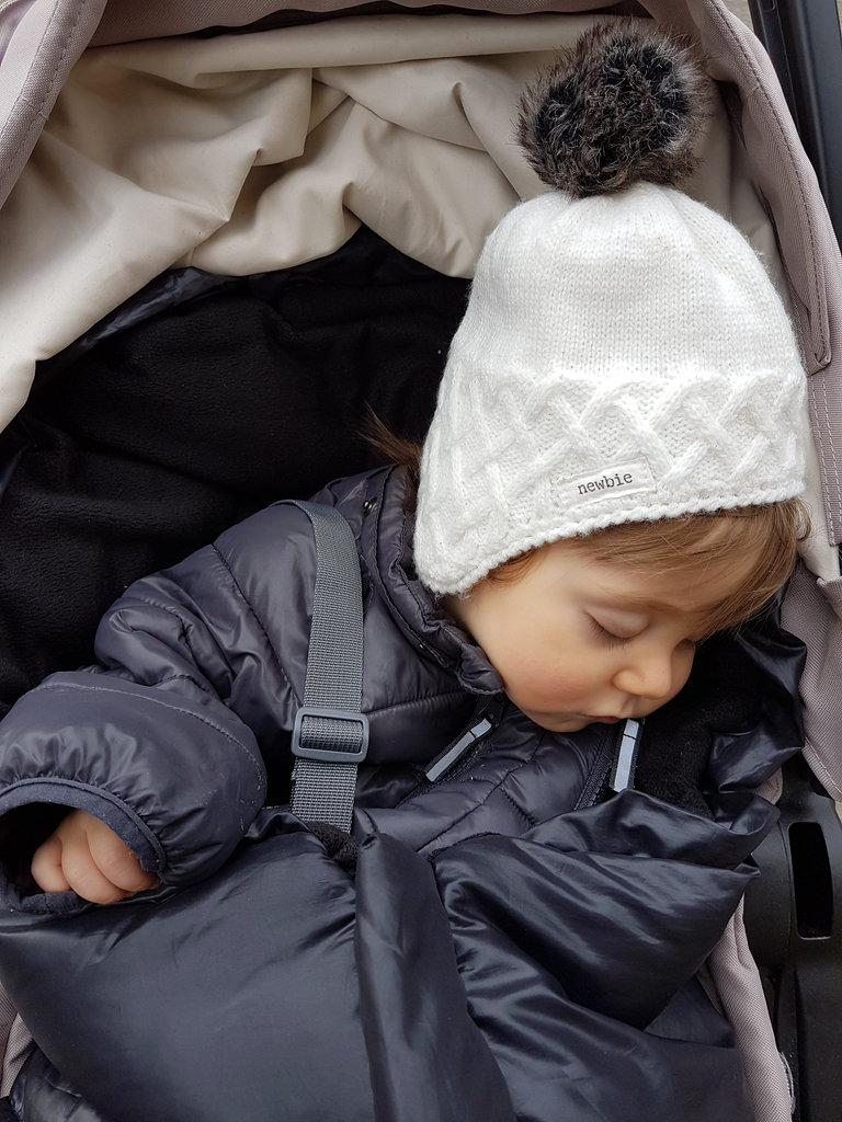 Baby Florens sleeping in the stroller. Photo: Sanjin Đumišić.