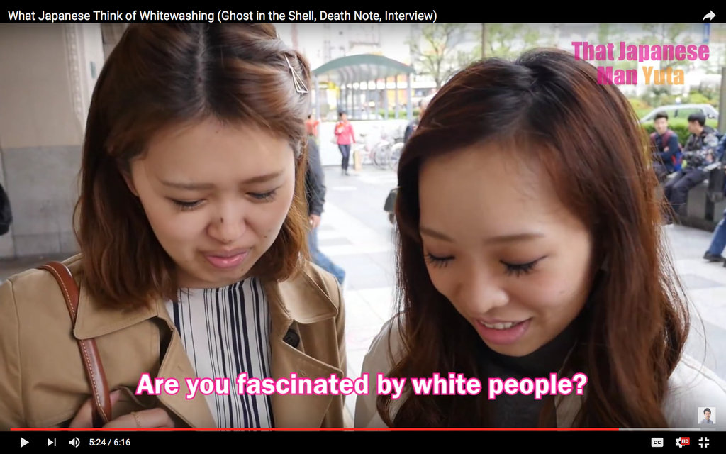 Fascinated by white people.