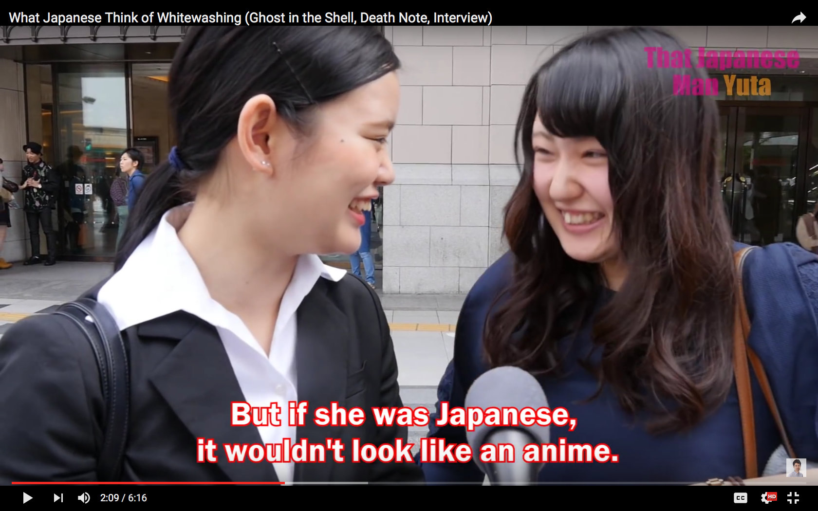 Japanese on white anime characters.