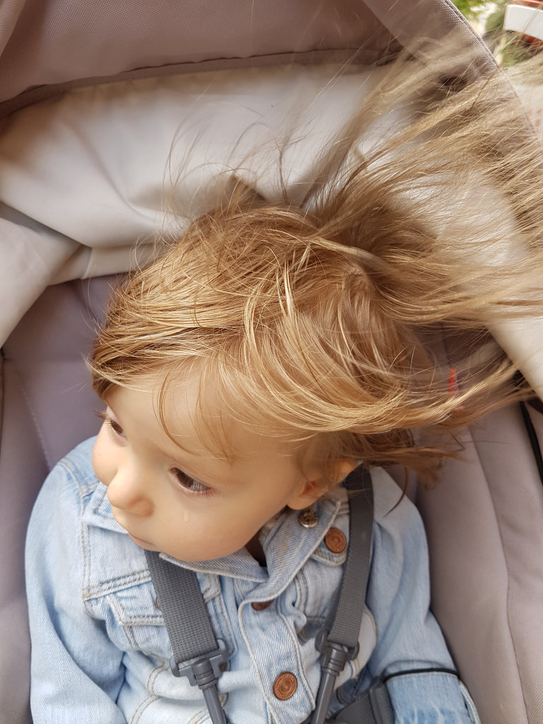 Baby Florens, tear, wind and hair. Photo: Sanjin Đumišić.