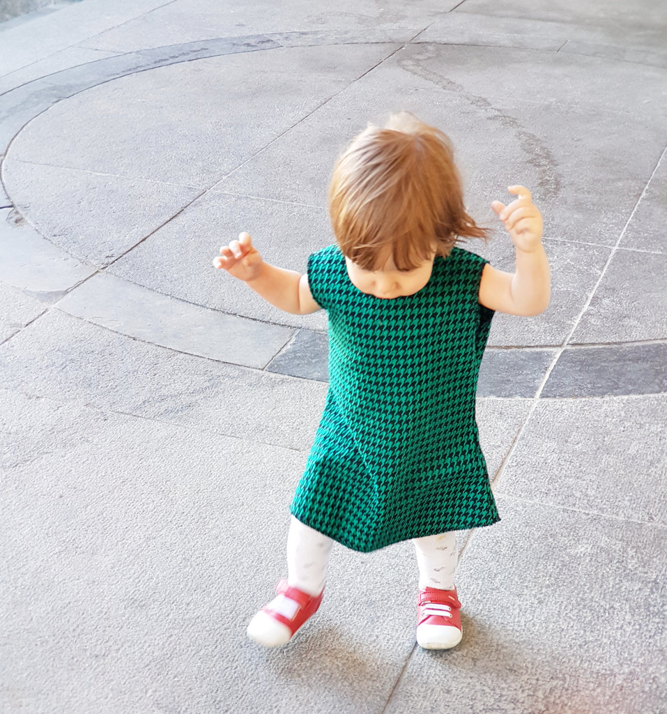 Baby Florens in Ullabutta 60's dress. Photo: Sanjin Đumišić.