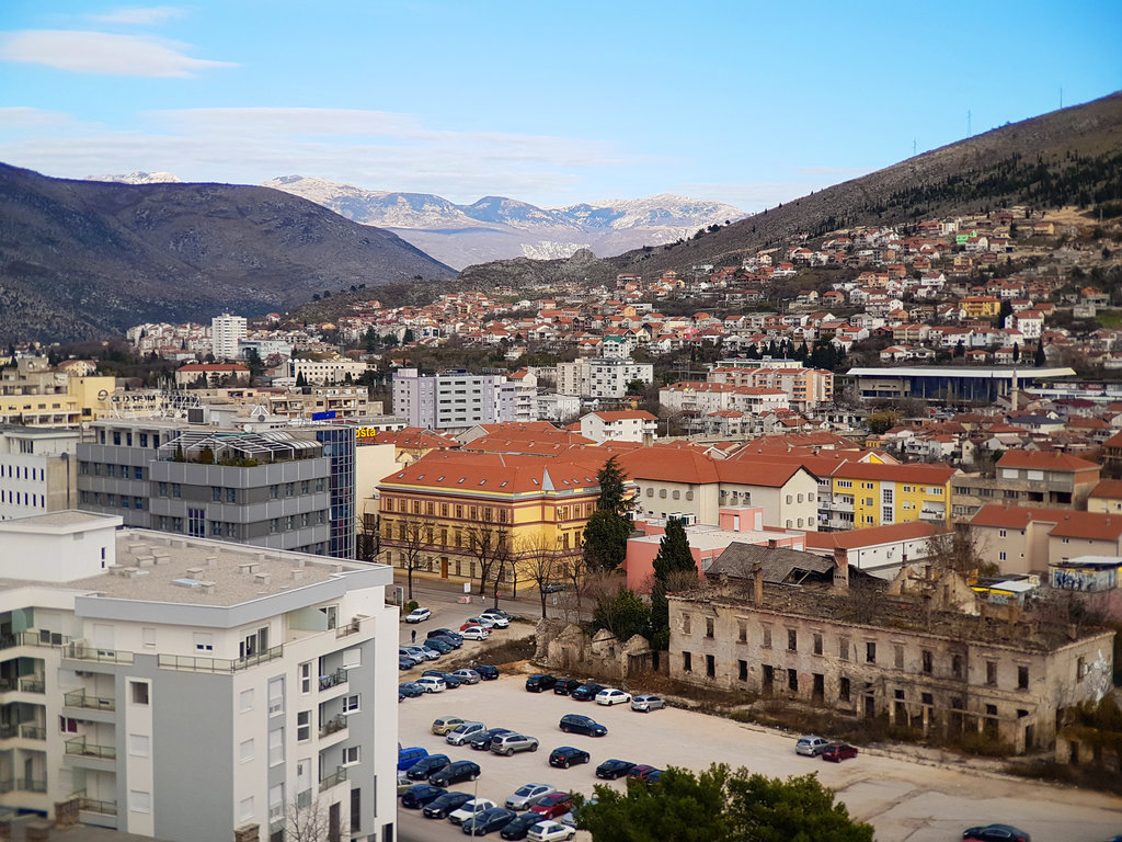 Mostar overview to the north. Photo: Sanjin Đumišić.