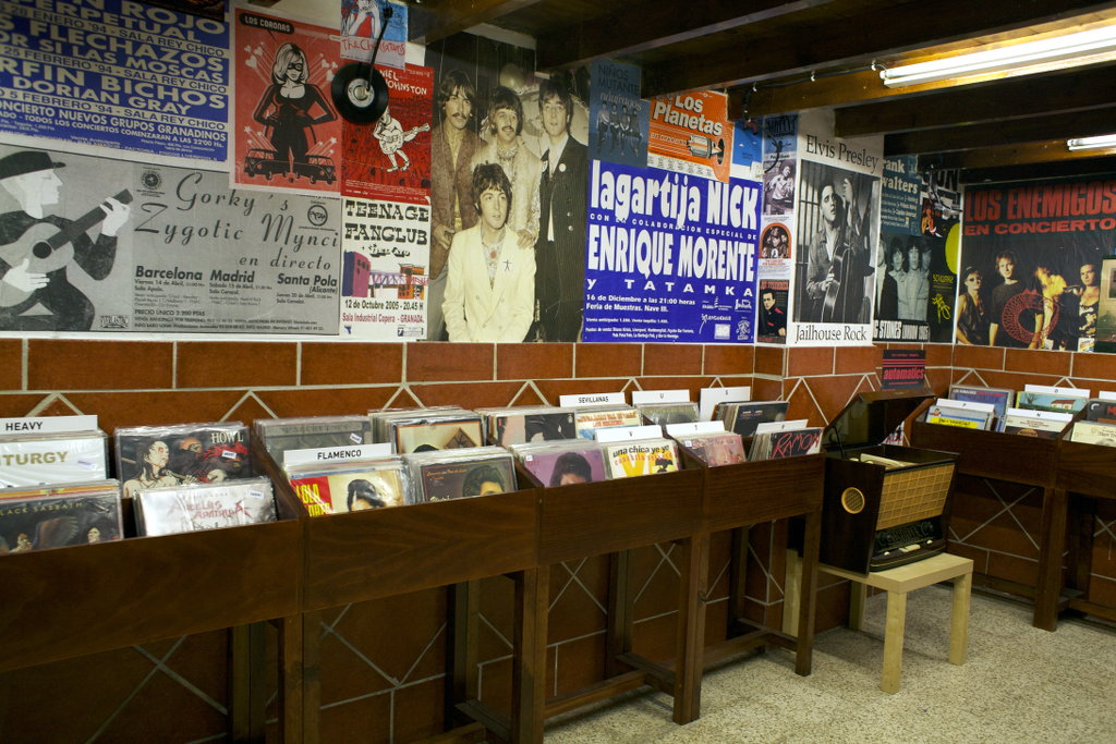 Record store Discos Bora-Bora in Granada. Photo: Lisa Sinclair.