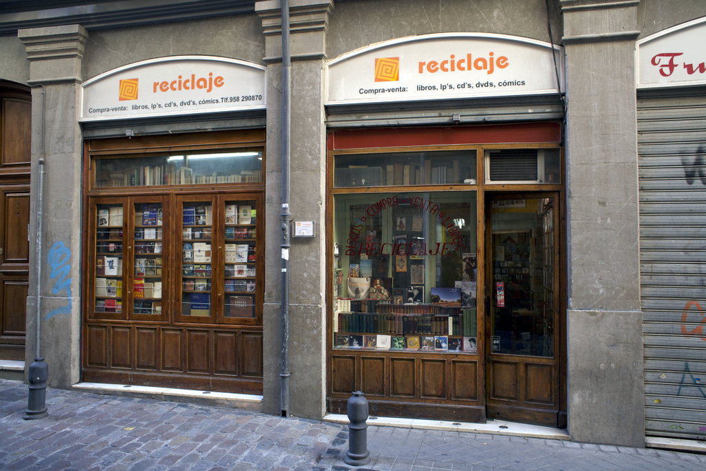 Record store Reciclaje in Granada. Photo: Lisa Sinclair.