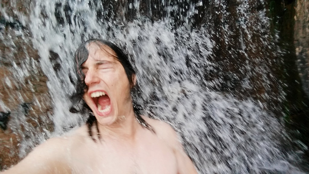 Ramhultafallet, waterfall shower. Photo: Sanjin Đumišić.