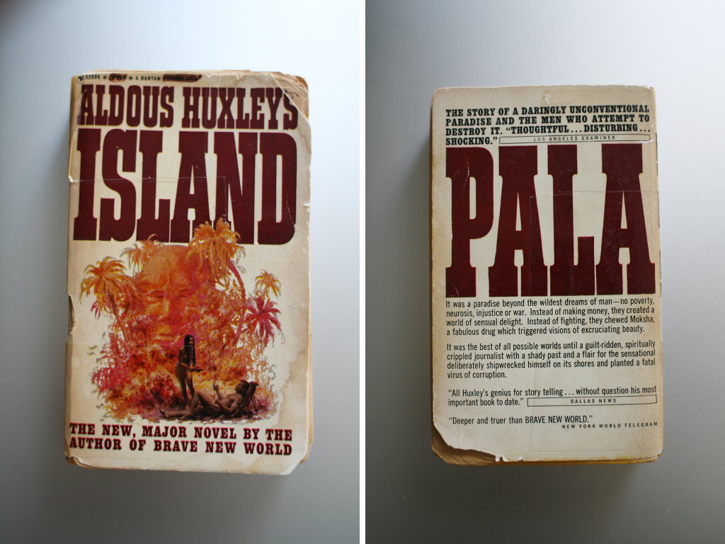 Aldous Huxley - Island. This pocket is from 1963. Photo: Sanjin Đumišić.