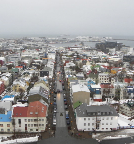 Reykjavik and Iceland in winter
