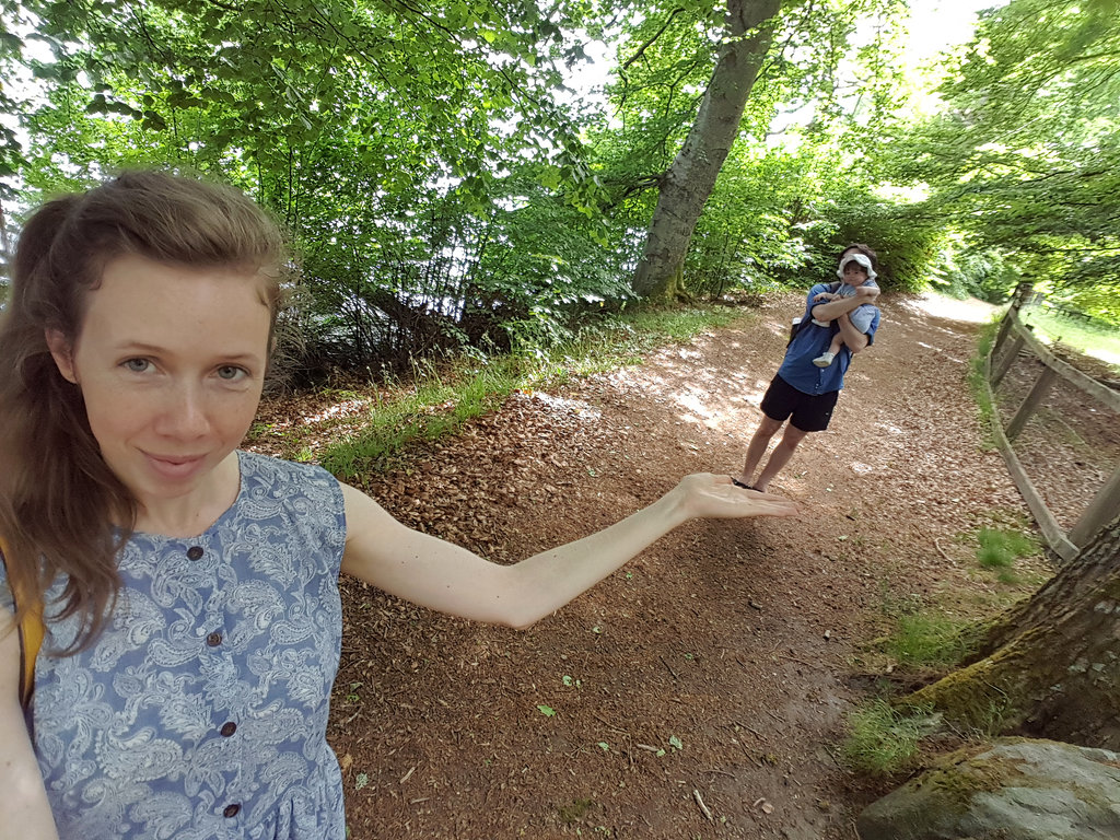 Nääs Castle park. Family selfie. Photo: Lisa Sinclair.